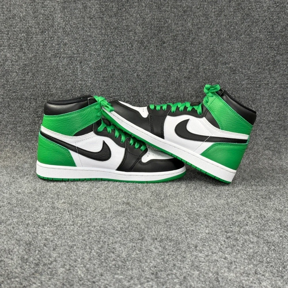 Jordan 1 Retro High OG Shoes Men's 8 Lucky Green Athletic Basketball Sneakers